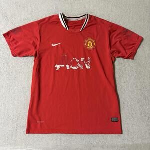 Manchester United Home Jersey 2010/11 Nike Dri-FIT Red AON Sponsor Size Large